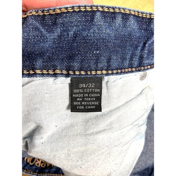 Carbon Men's Intentionally Distressed 5 Pocket Straight Leg Jeans 34/32 - Picture 9 of 9